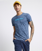jersey t-shirt met tekstprint