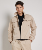 overshirt met zakken en rits