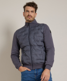 sweat vest met nylon design
