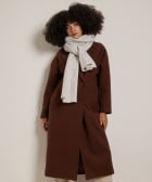 ribgebreide sjaal melange