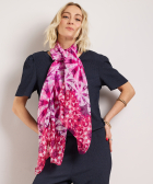 sjaal met tie-dye print