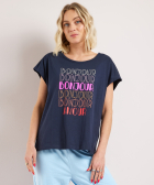 pyjama t-shirt met opdruk