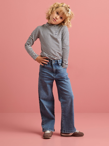 meisjes met wide fit jeans